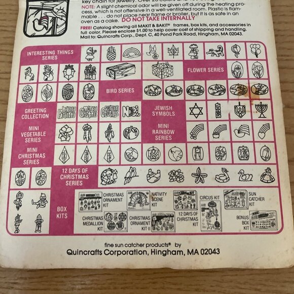 Vtg Disney Makit and Bakit Donald Duck Stained Glass Suncatchers Kit New 1980s - Picture 4 of 5